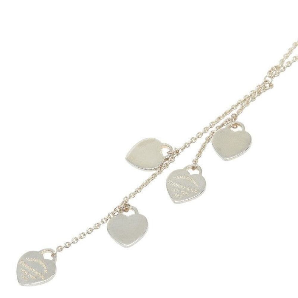 Tiffany & Co. Return To Tiffany Mini Heart Tag 5 Necklace Sterling Silver 925